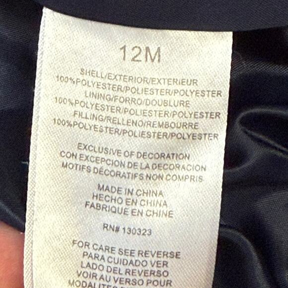 Kids Headquarters 12 Mo. Orange Puffy Vest with "TRUCK REPAIR" Logo - Picture 7 of 7